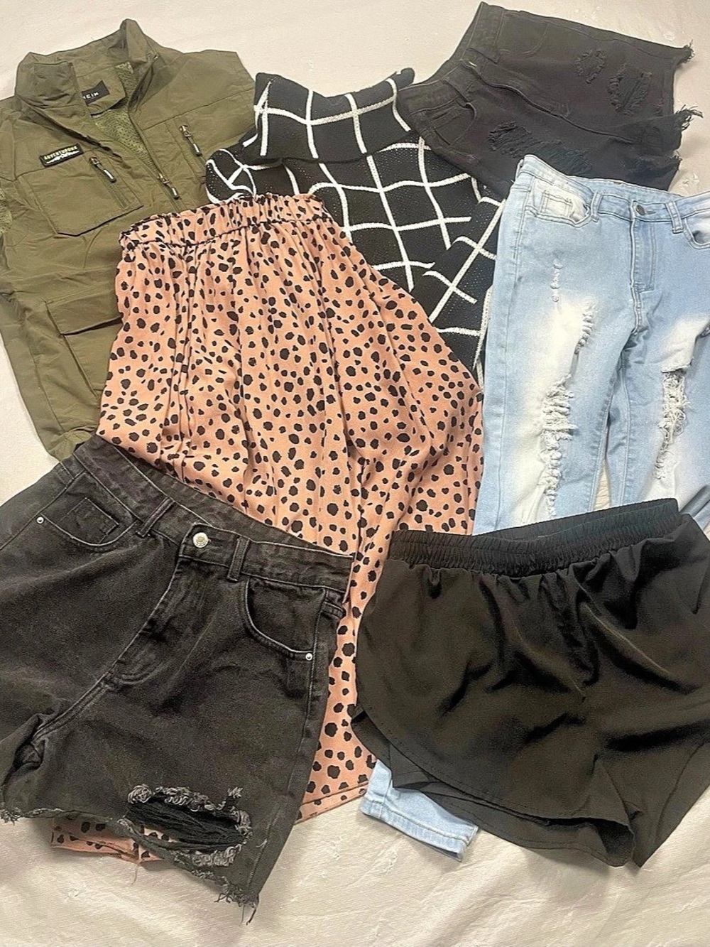 SHEIN 7-Piece Trendy Capsule Bundle Lot | Size S-M-L Mixed